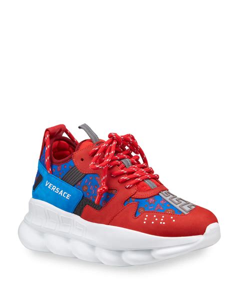 versace chain reaction chunky sneakers|authentic Versace chain reaction sneakers.